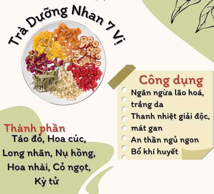 Trà dưỡng nhan 7 vị